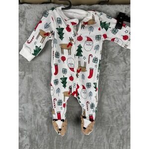 Just One You by Carters Baby Boys Girls Christmas Reindeer Pajamas 3M
